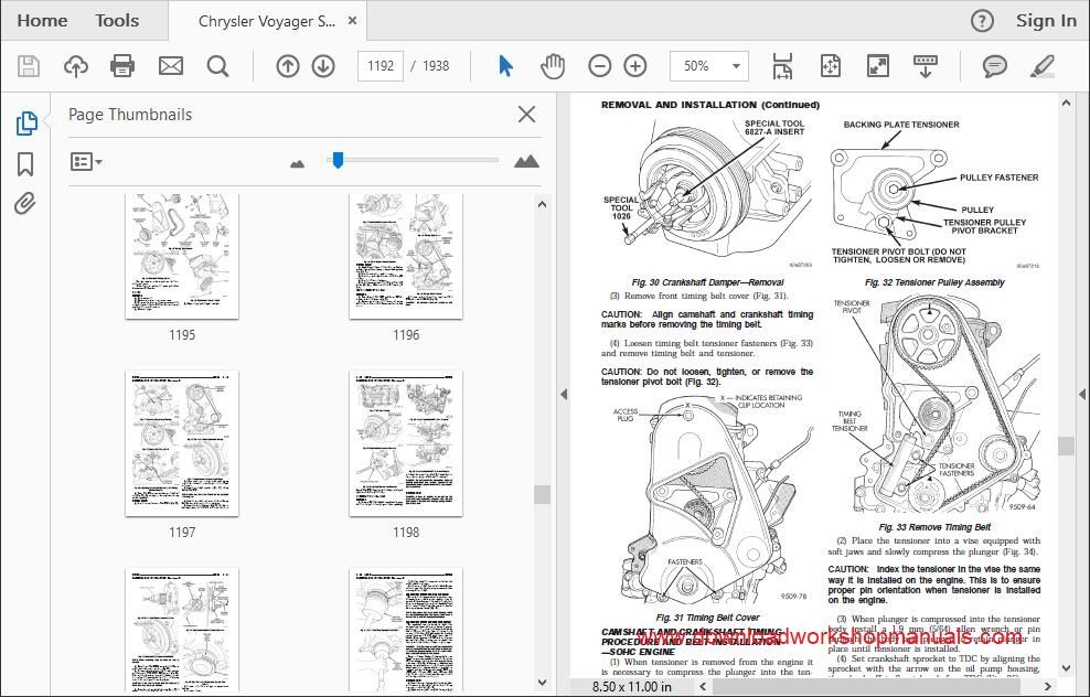 Chrysler Voyager Repair Manual Download